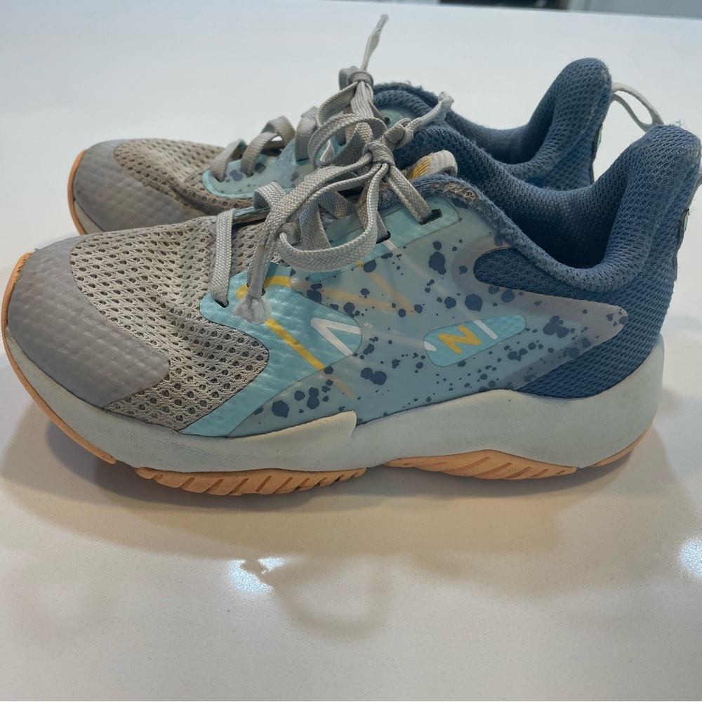 New Balance Kids' 12 Blue and Gray Athletic Shoes